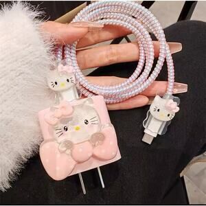 3D Hello Kitty Charger Cover Cable Protector P39